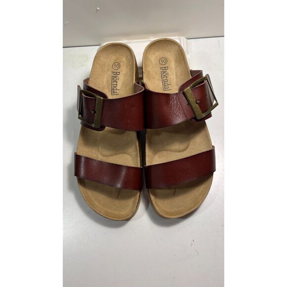 Brand New Bjorndal Courtney Brown Double Straps Women's  Sandals SZ 10 - Picture 5 of 5